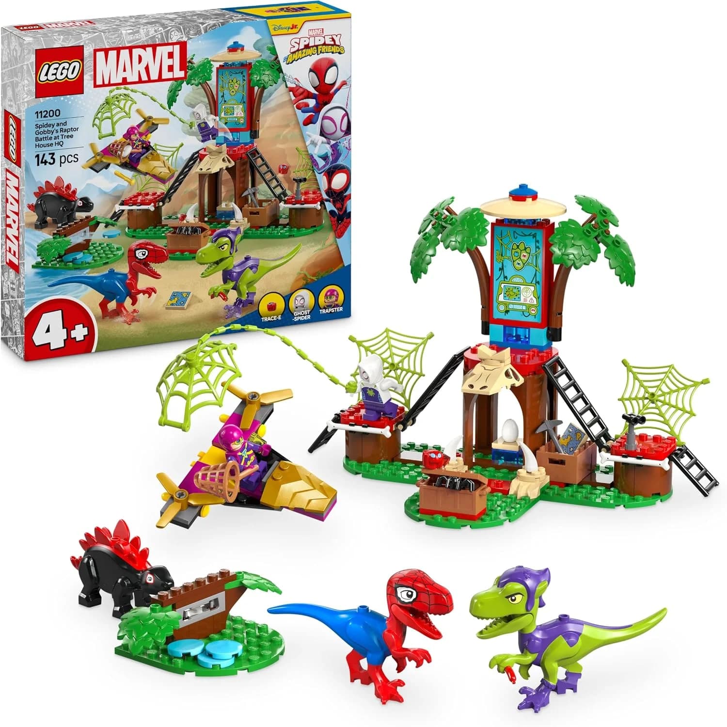LEGO Spidey Cabane et Raptor de Gobby 11200