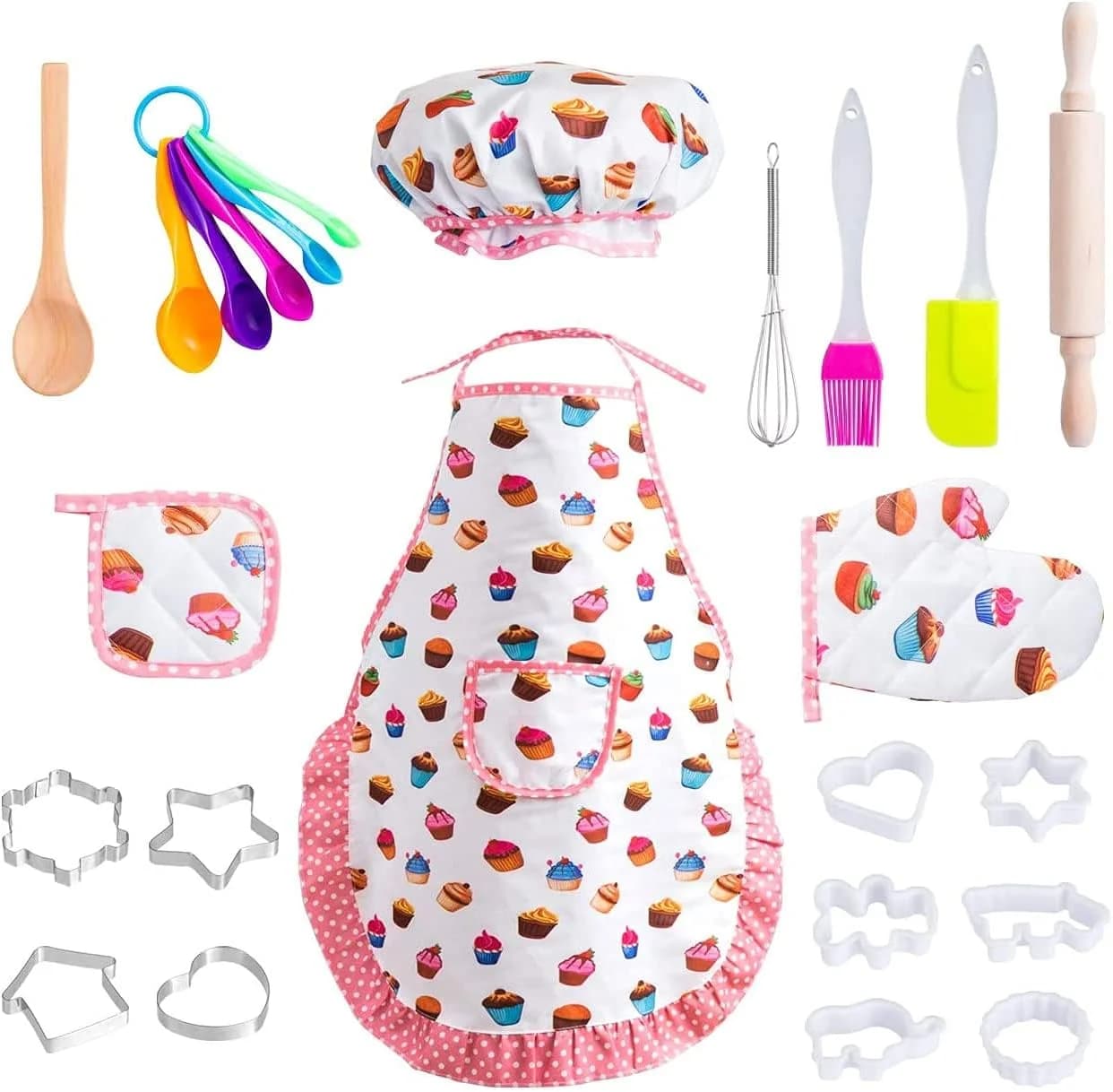 LIHAO Kit de cuisine enfant, 20 pièces