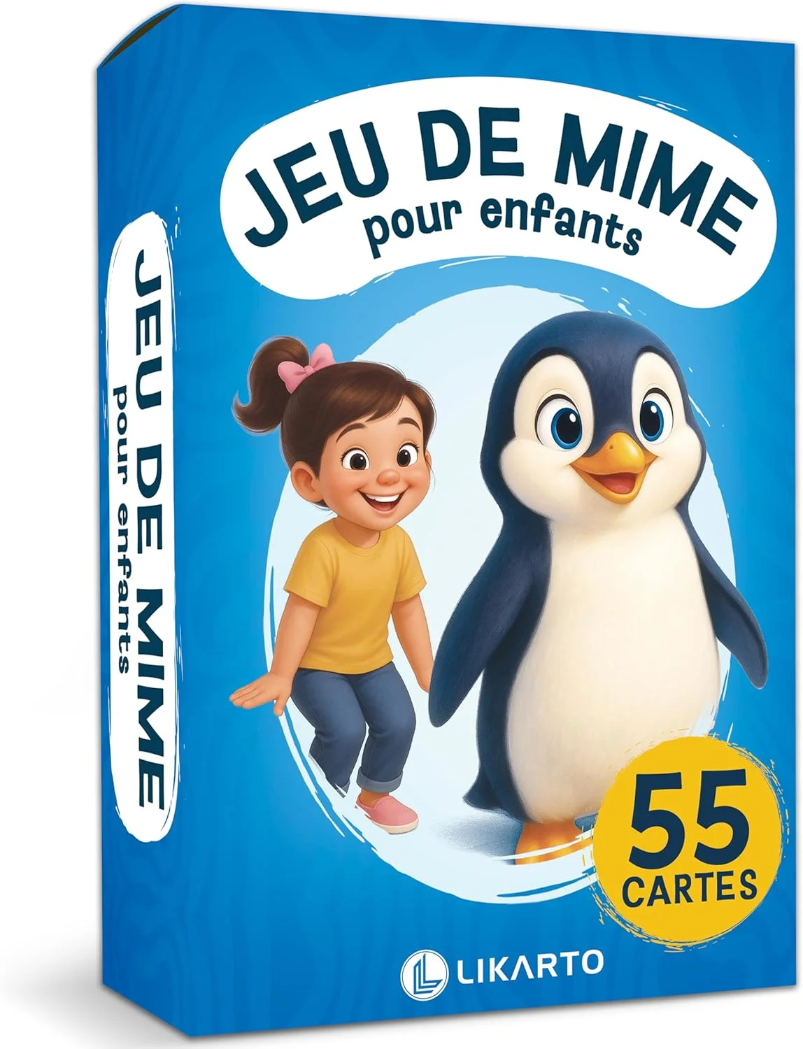 LIKARTO Jeu de mime enfant - 55 cartes dès 5 ans