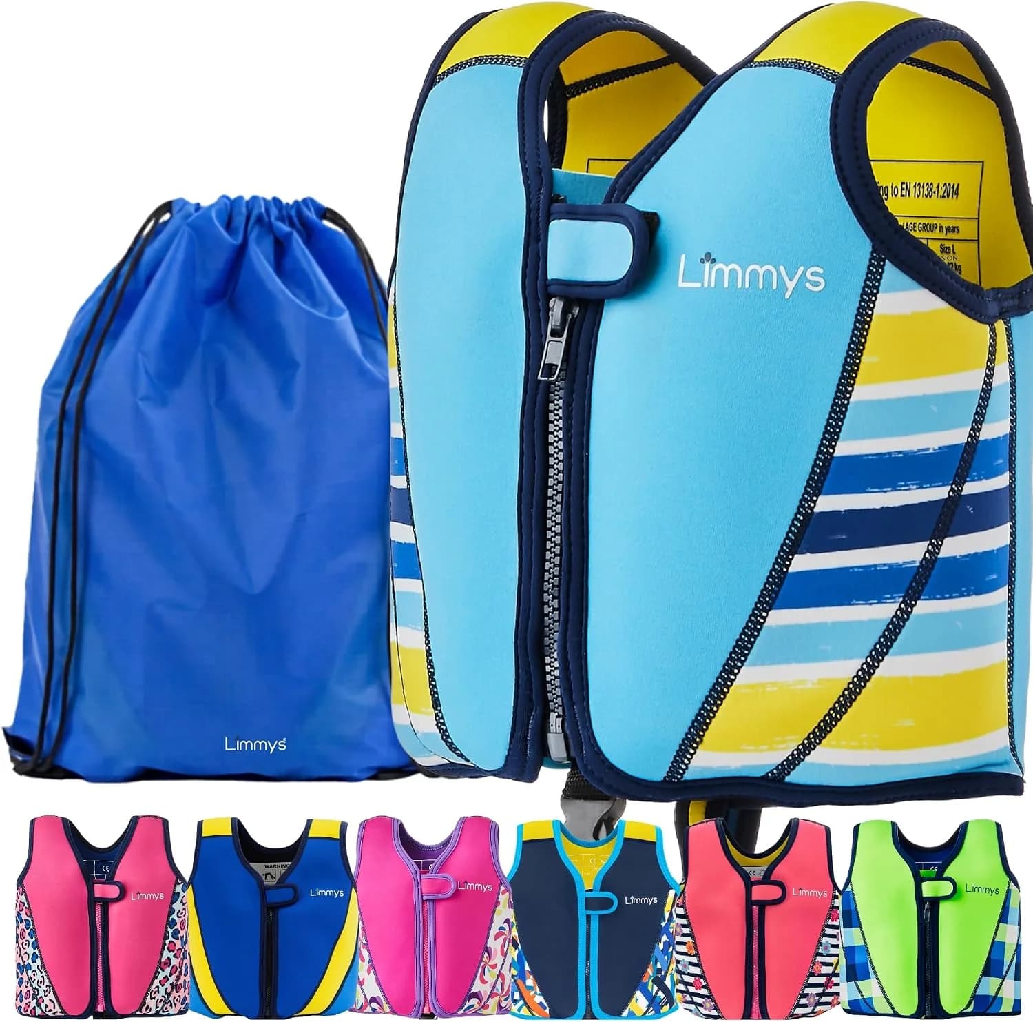 Limmys gilet de natation réglable enfant