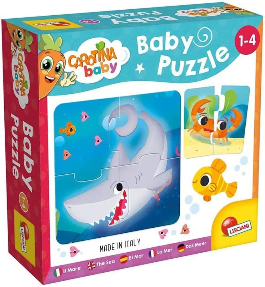 Lisciani Carotina Baby - 6 puzzles Animaux de la mer