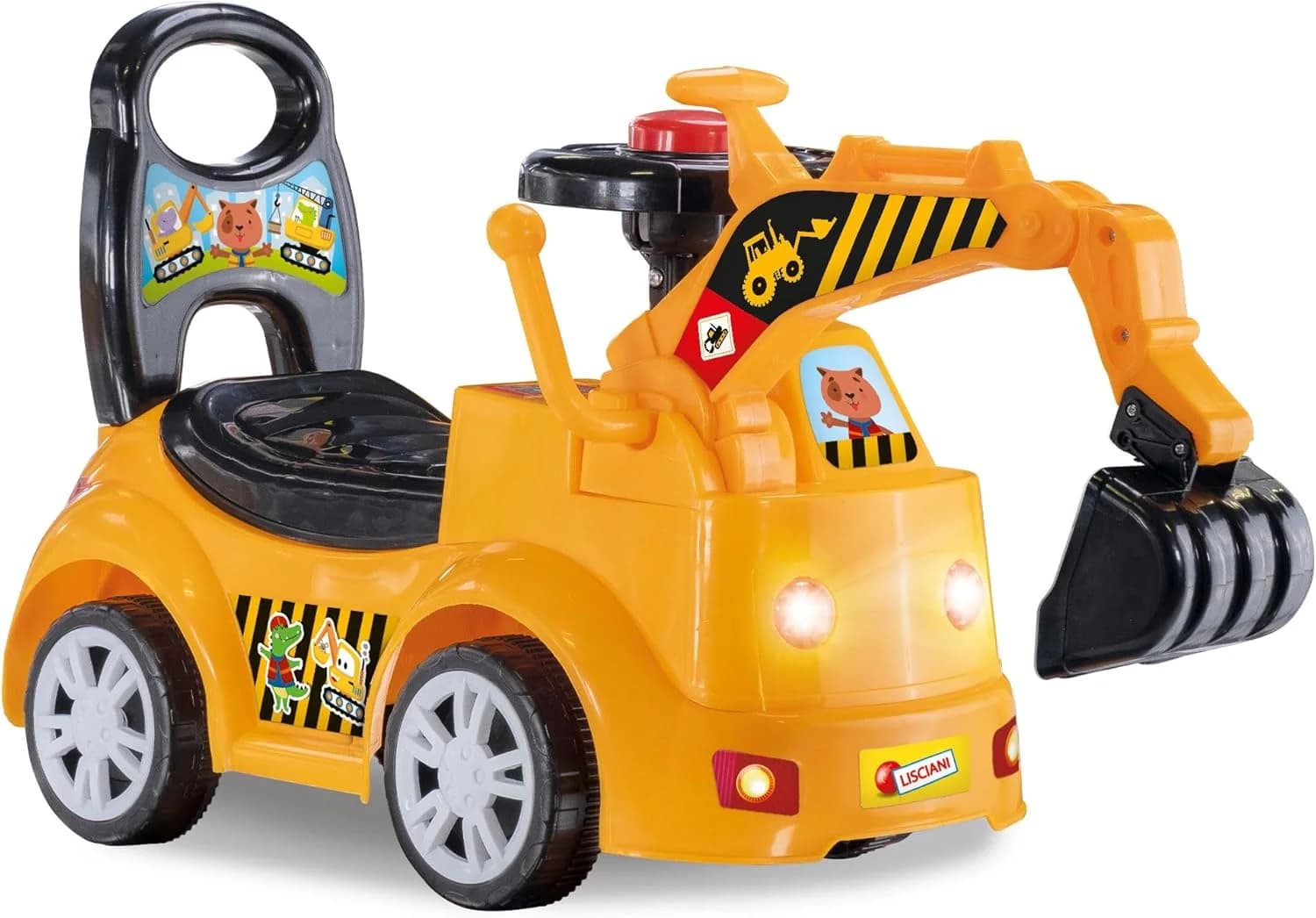 Lisciani Carotina Baby Bulldozer Porteur électronique parlant