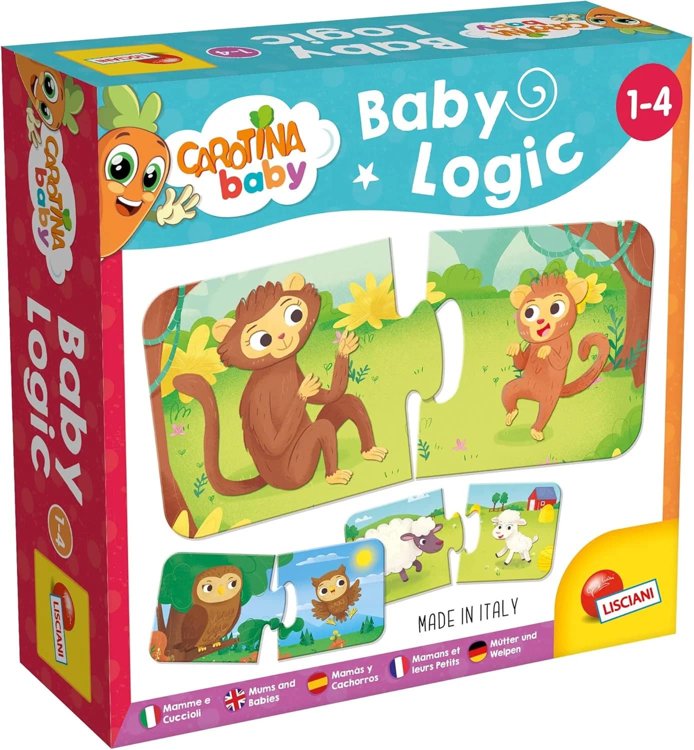 Lisciani Carotina Baby - Puzzle mamans et bébés animaux