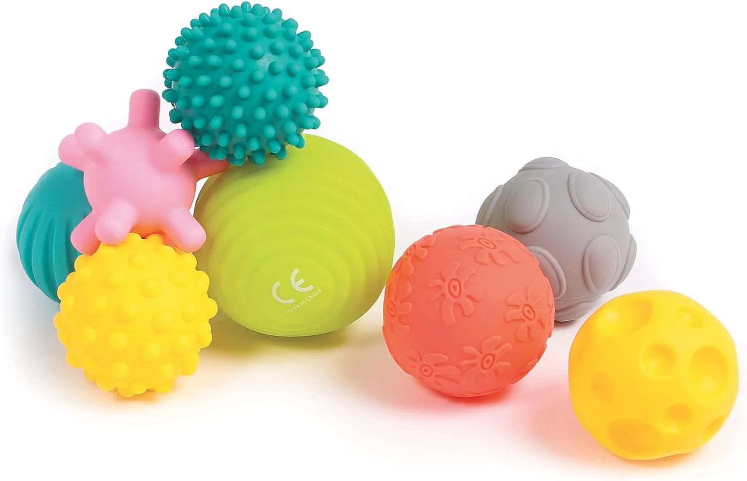 Ludi - 8 balles sensorielles bébé dès 6 mois