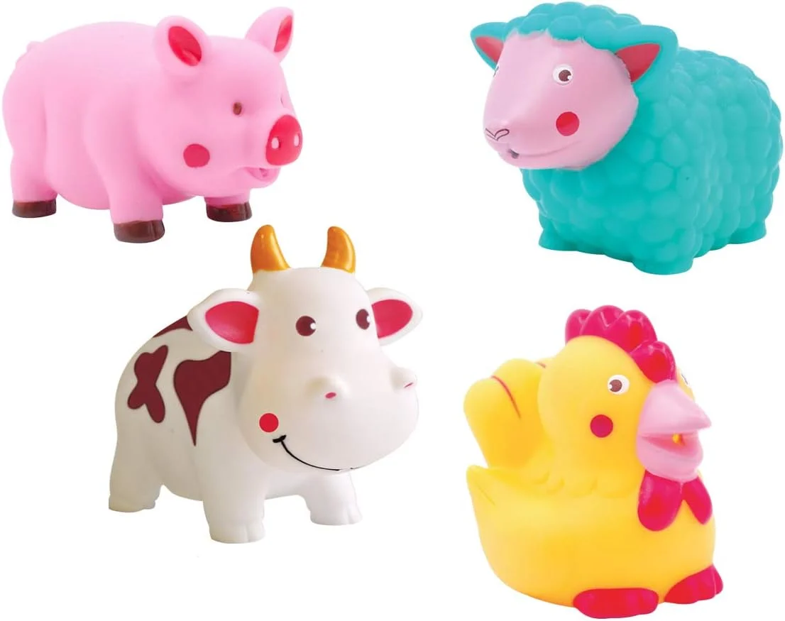 Ludi aspergeurs de bain ferme 4 animaux