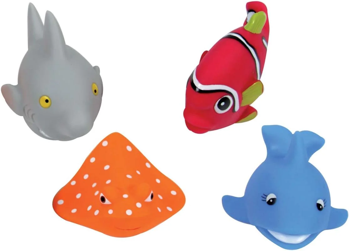 Ludi aspergeurs de bain poissons 4 animaux marins