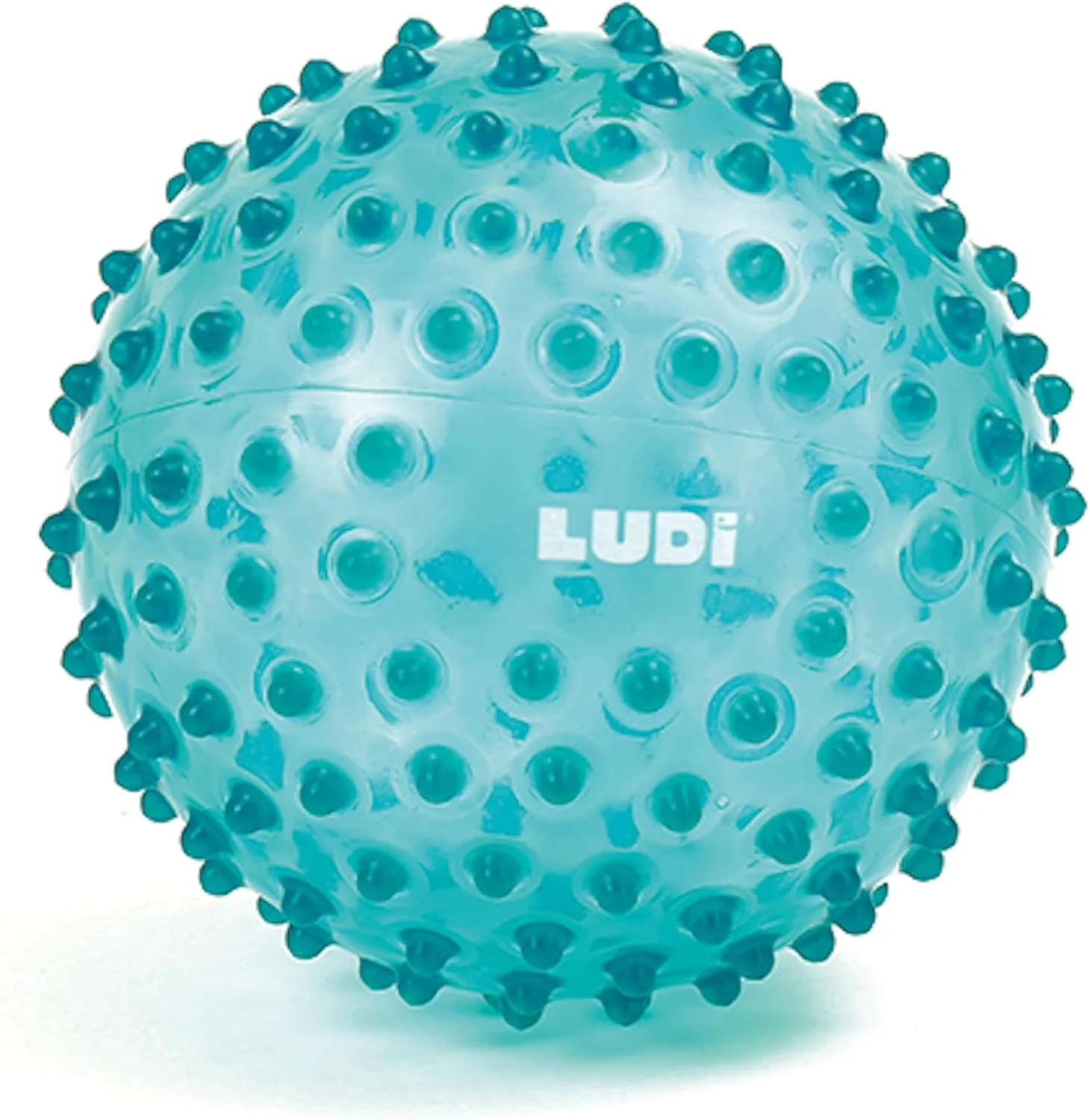 Ludi balle sensorielle bleue à picots pour bébé