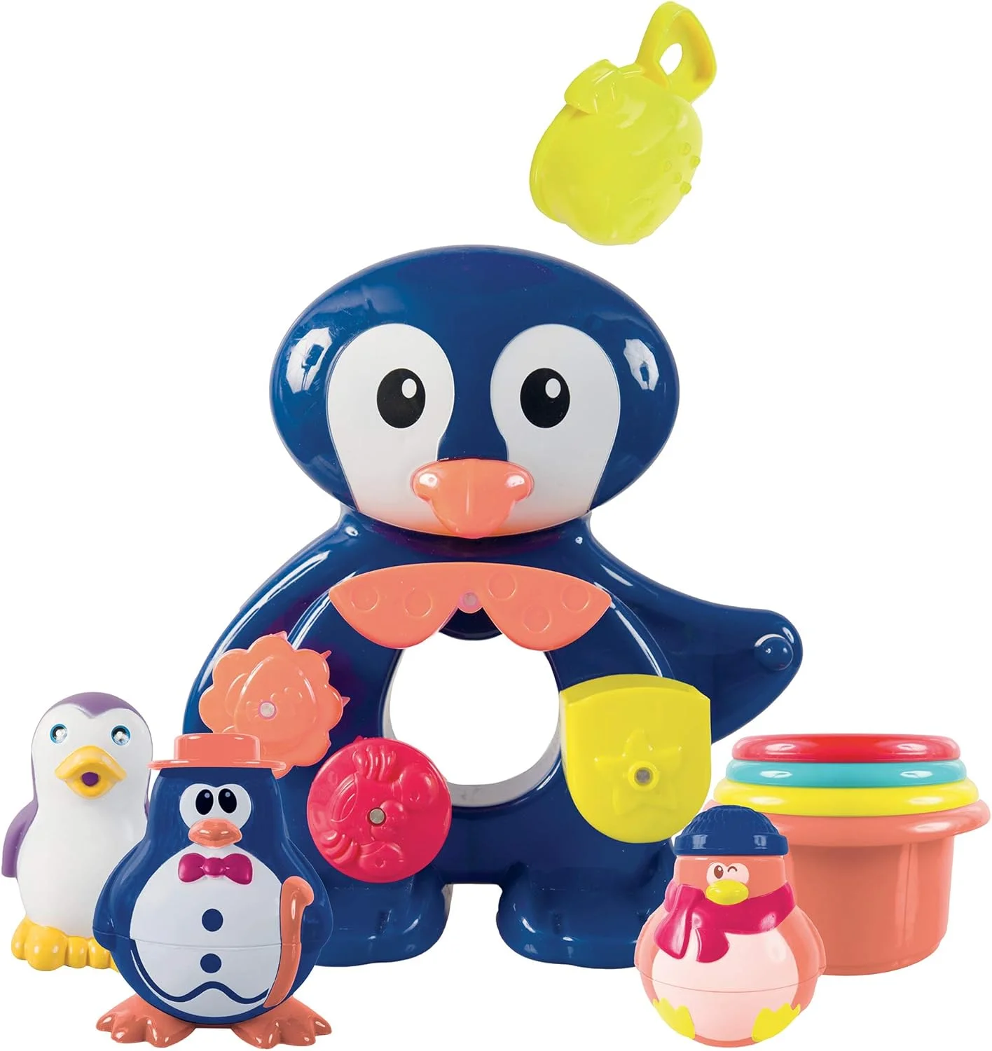 Ludi - Coffret de bain pingouin avec moulin et gobelets