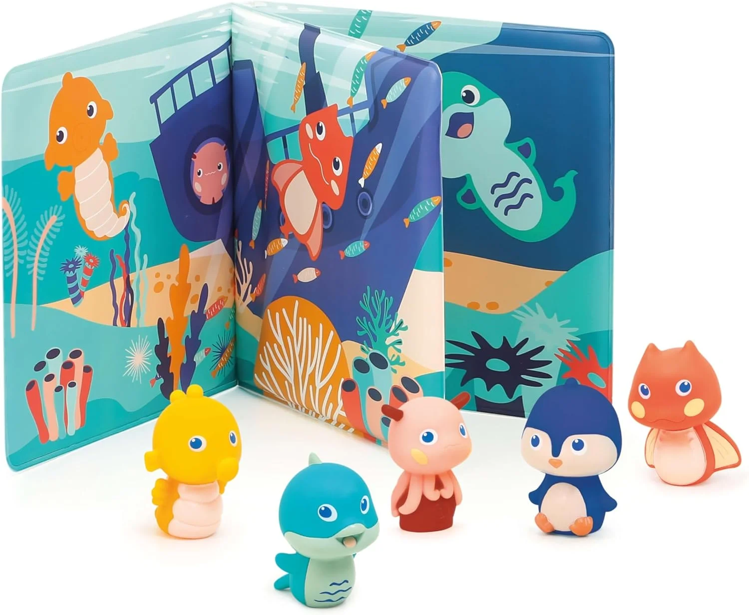 Ludi livre de bain avec marionnettes marines