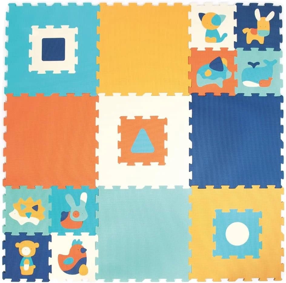 Ludi tapis mousse jumbo animaux et formes 180 x 180 cm