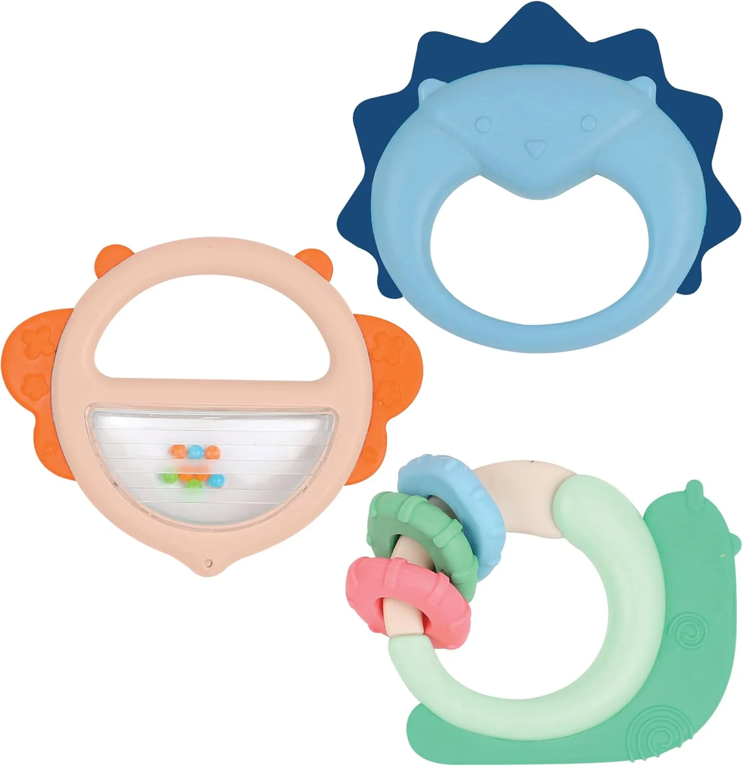 Ludi - Trio de hochets sensoriels bébé dès 3 mois