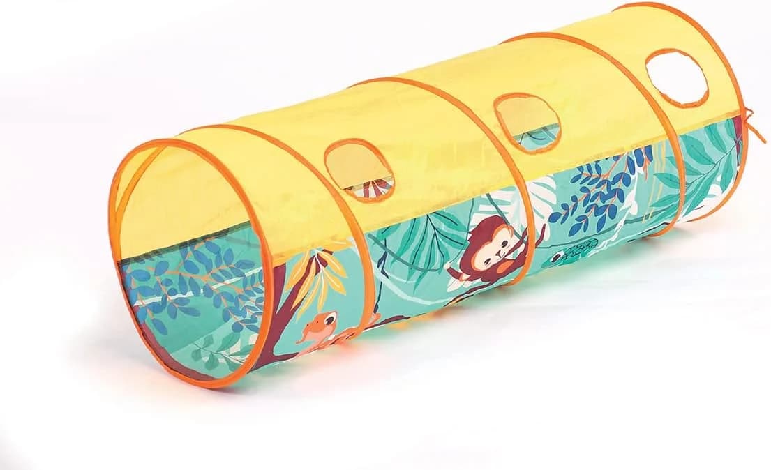 Ludi tunnel de jeu jungle pliable dès 2 ans