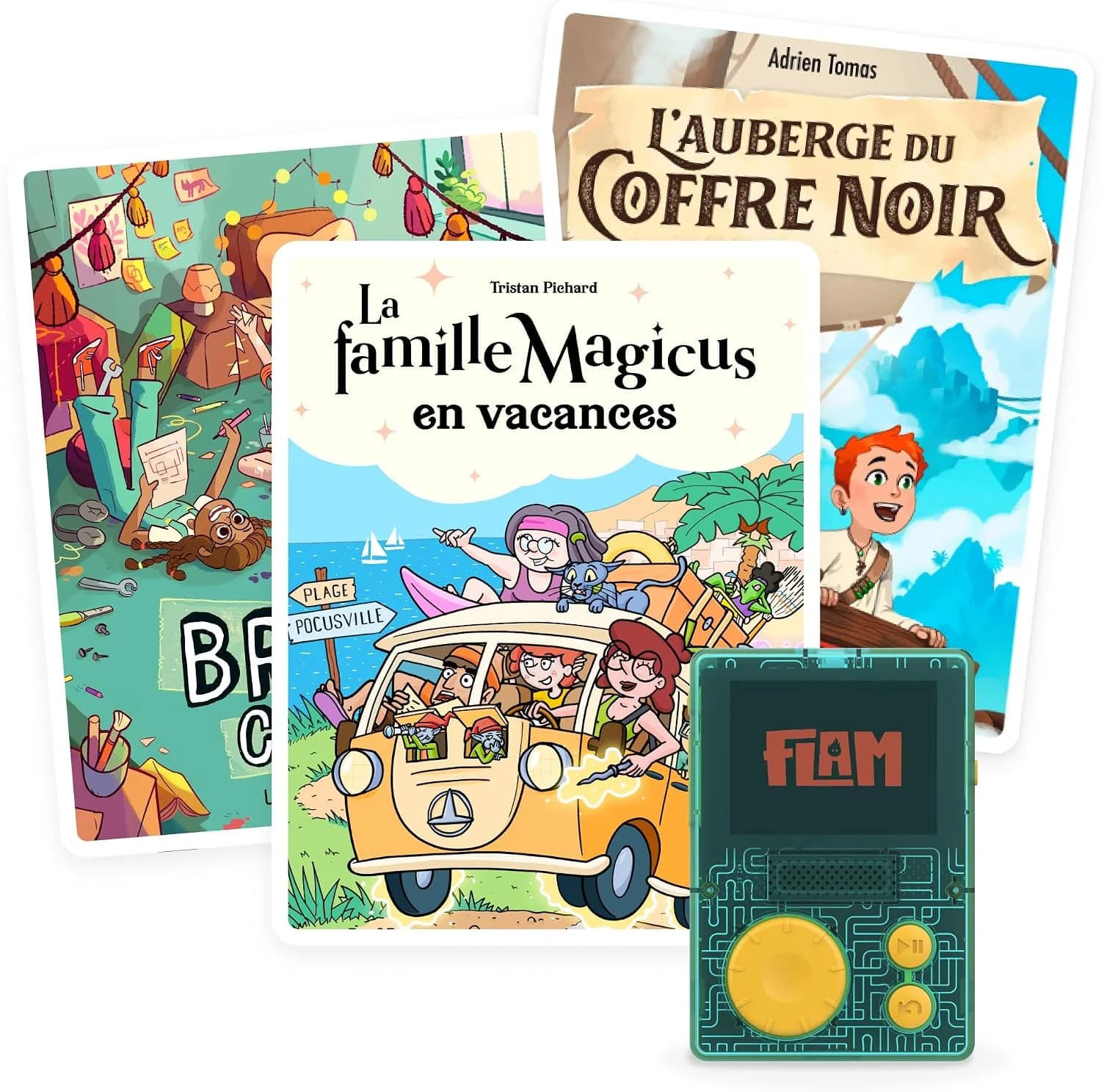 Lunii FLAM, pack 3 livres audio 9 h 03