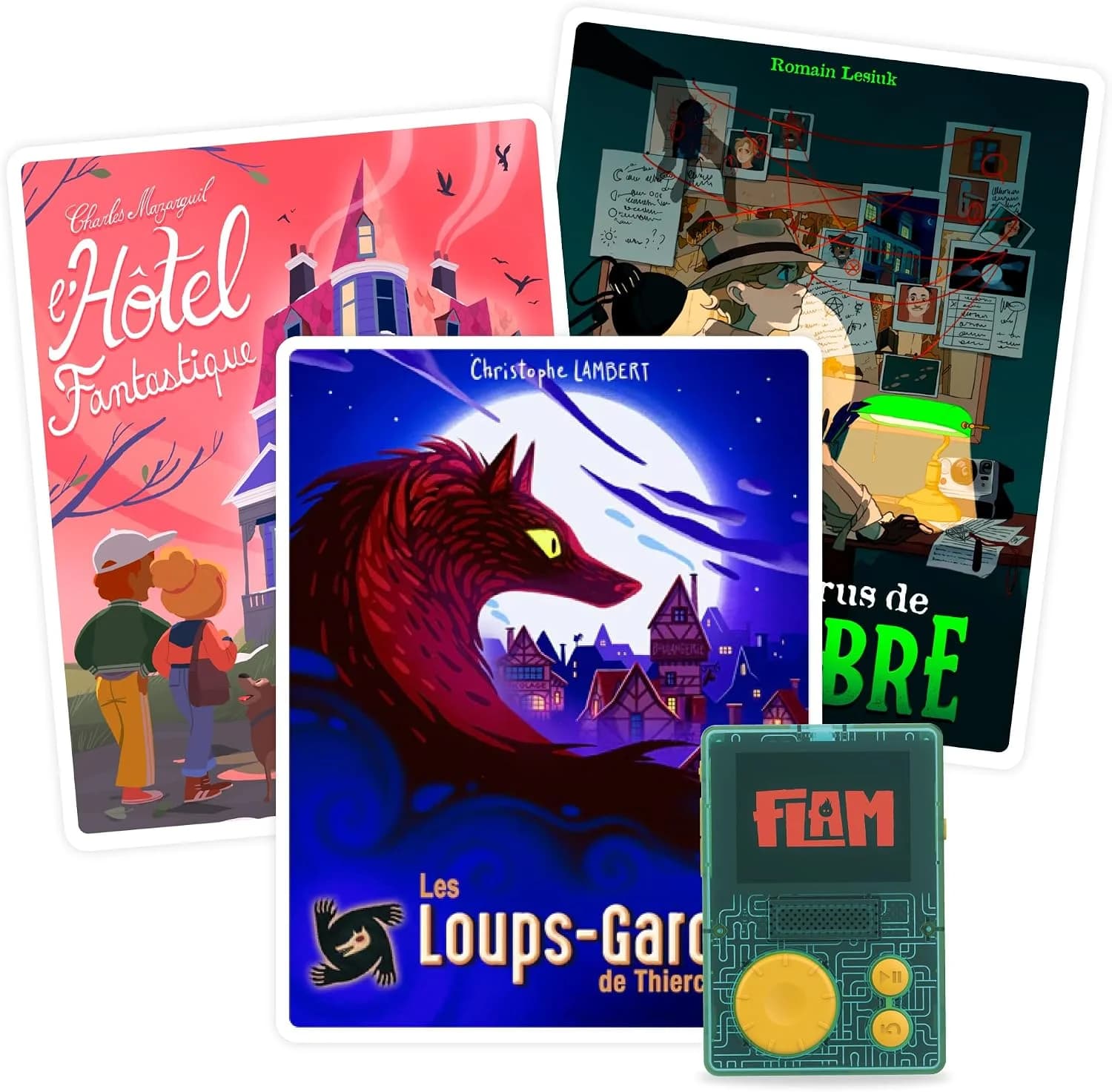 Lunii FLAM, pack 3 livres mystères 9 h 15
