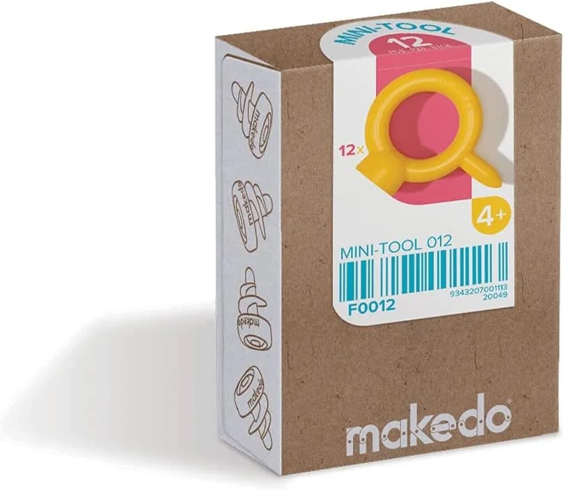 Makedo Mini-Tool, 12 outils pour visser le carton dès 5 ans