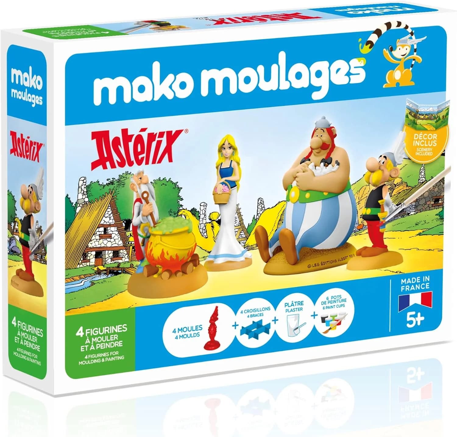 Mako Moulages Astérix et Obélix 4 moules dès 5 ans