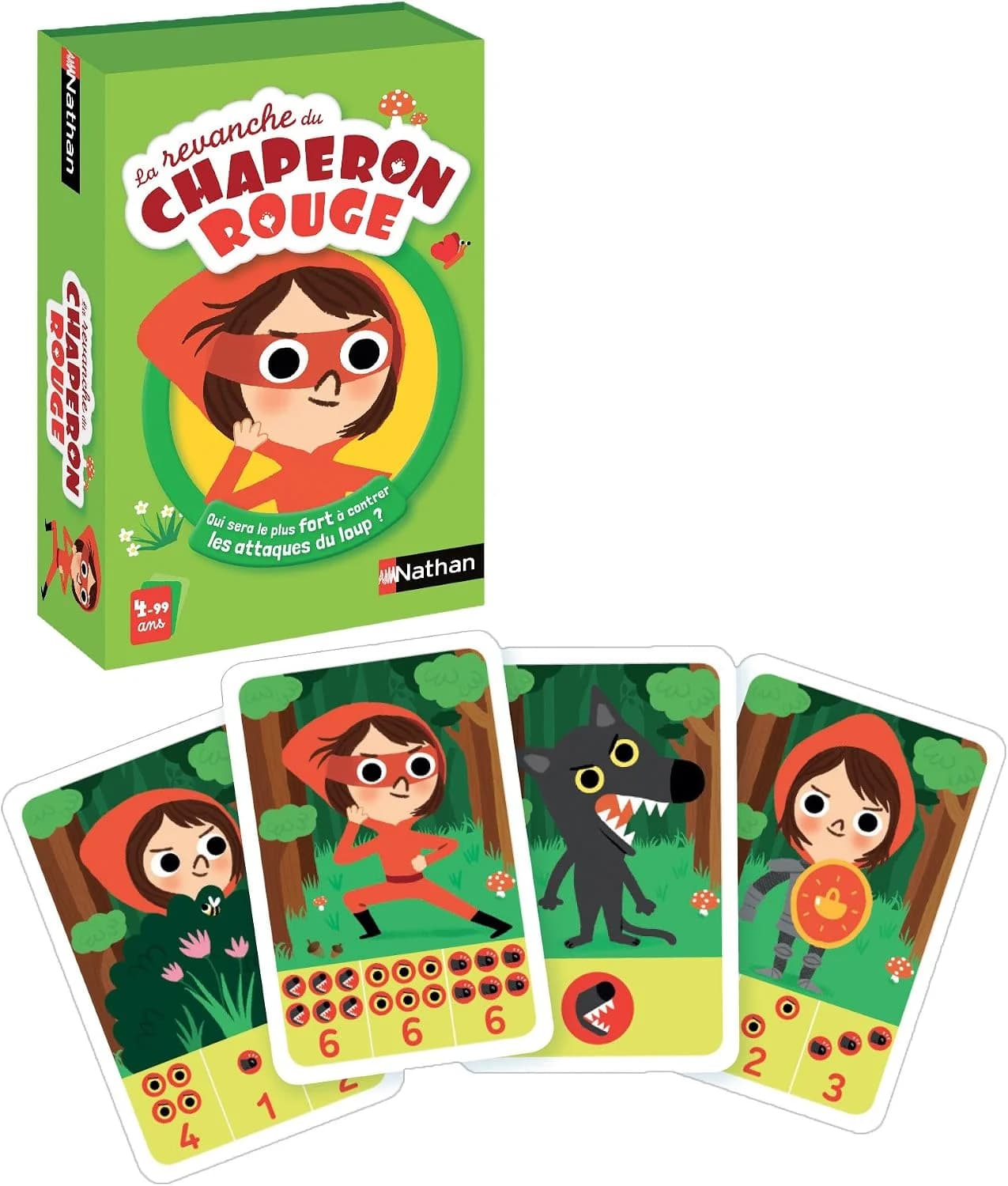 Nathan Chaperon Rouge, jeu de bataille dès 4 ans