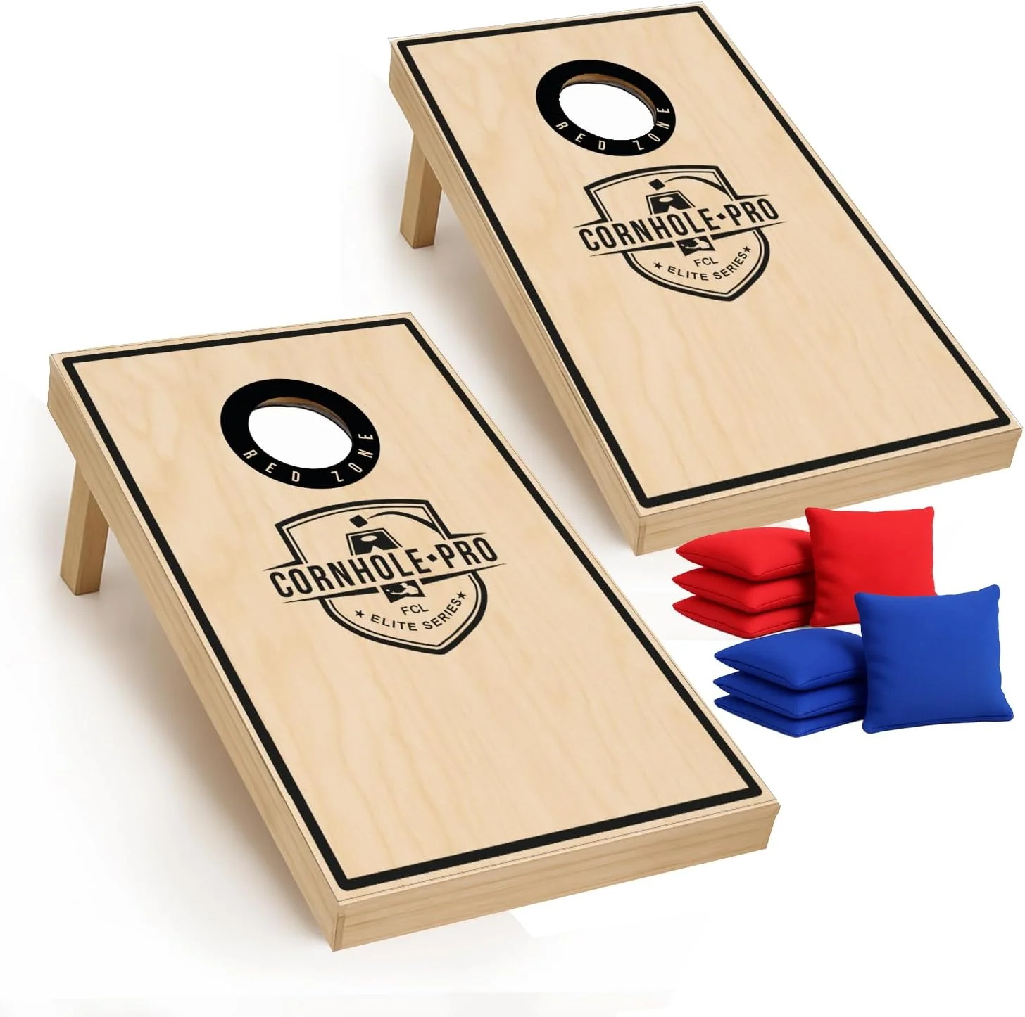 Original Corner Cornhole, 2 plateaux et 8 sacs