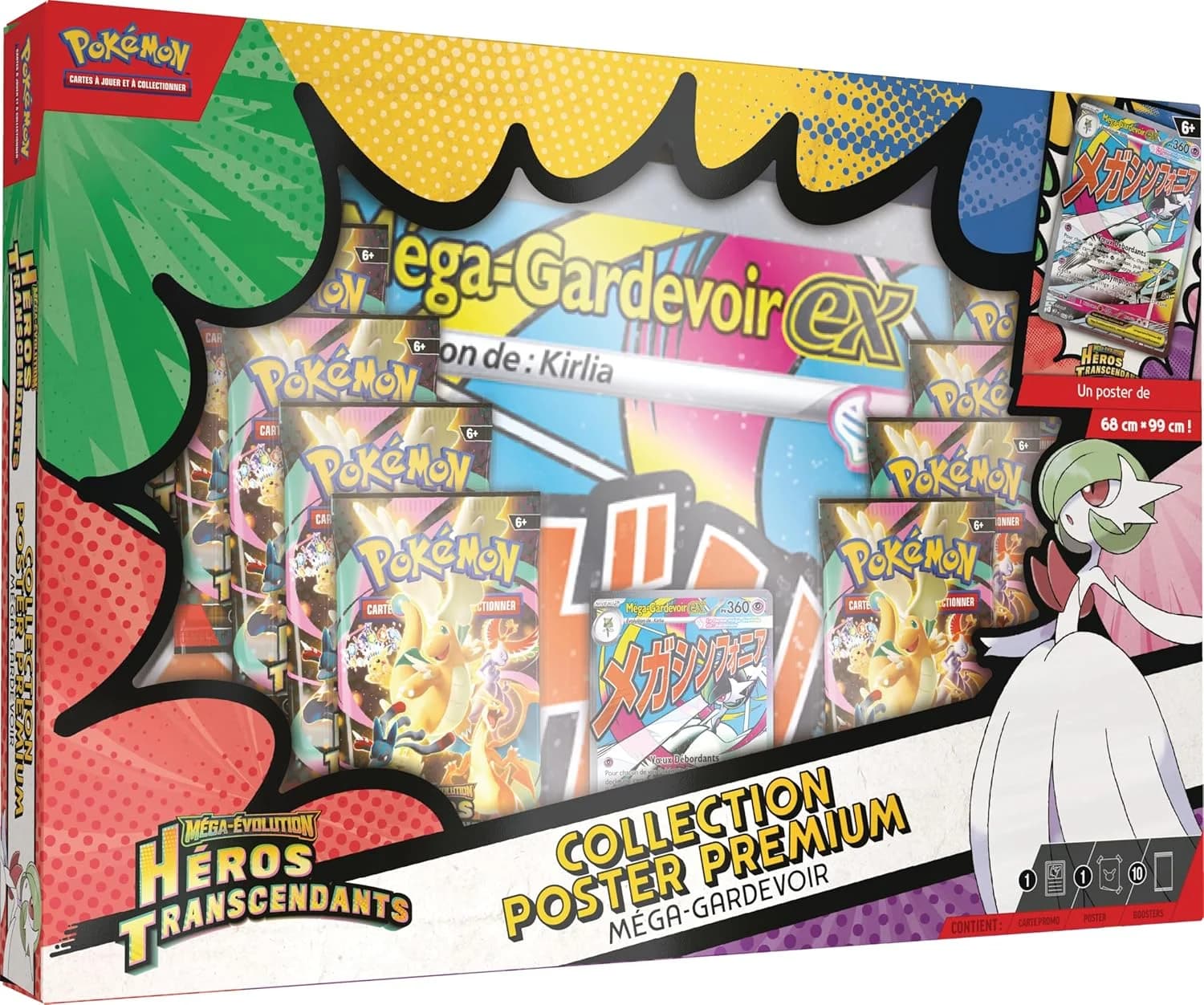 Pokémon Collection Poster Premium Méga-Évolution Héros Transcendants Méga-Gardevoir