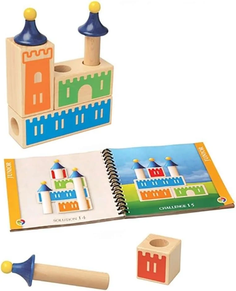 SmartGames Château Logique - défis de construction en bois (1 joueur)