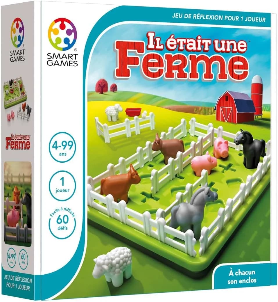 SmartGames Il était une ferme – jeu de logique (60 défis)