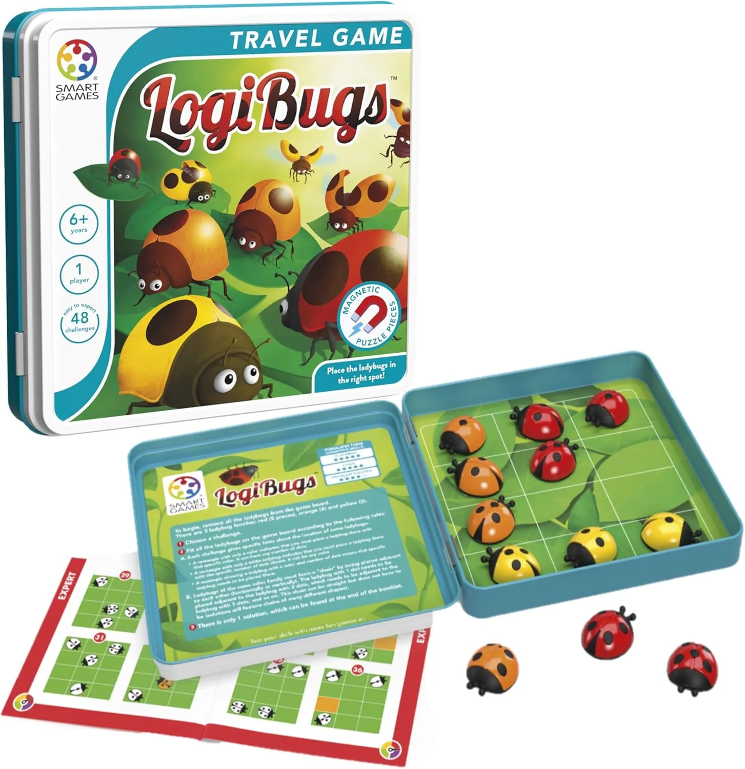SmartGames Logibugs - jeu de logique magnétique (1 joueur)