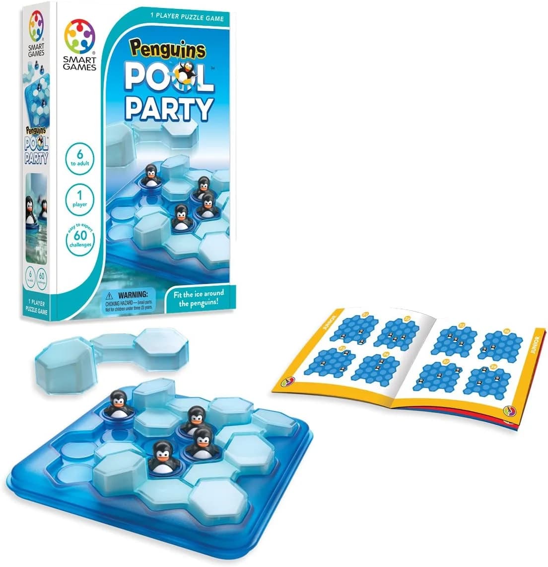 SmartGames – Penguins Pool Party – 60 défis – dès 7 ans
