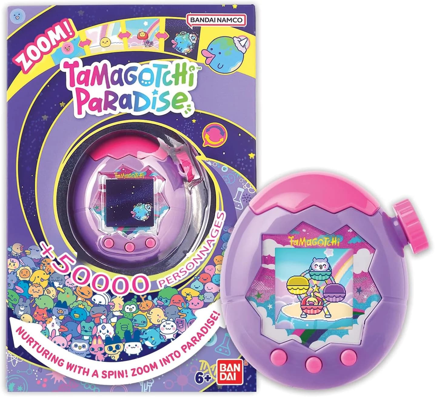 Tamagotchi Paradise Ciel violet et rose