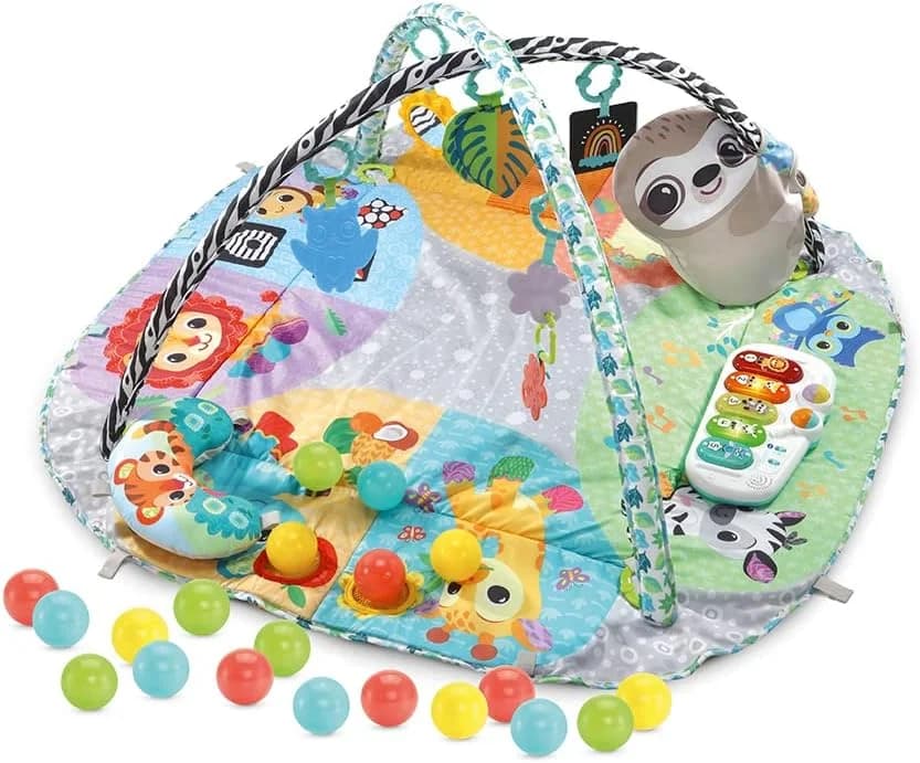 VTech Maxi tapis d’éveil sensoriel 7-en-1 avec piscine à balles et xylophone