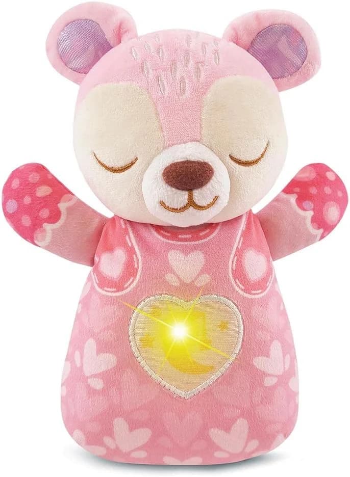VTech Mon Ourson Lumi Dodo Rose – peluche veilleuse musicale bébé