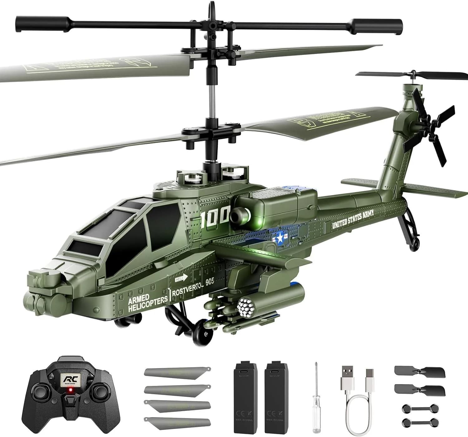 XIKOTEC hélicoptère RC 2,4 GHz, 2 batteries